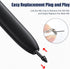 5 Pack Fine Titanium Alloy Fine Pencil Nibs, Stylus Pen Replacement Tips Nibs, 4096 Pressure-Sensitivity Levels with Nibs Removal Tool, for Most S...