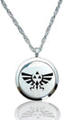 FIKA Triforce The Legend of Zelda Necklace Pendant Air Freshener Diffuser Locket Aromatherapy Essential Oils Great for Travel Pads Included...