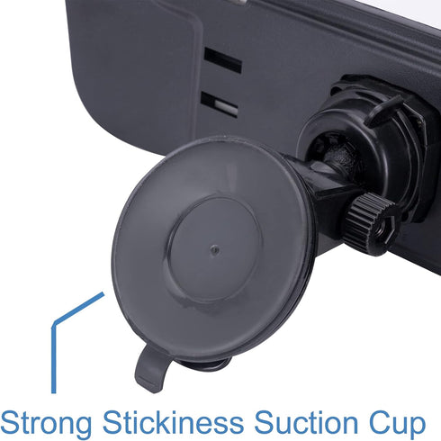 12'' Rear View Mirror Universal Rearview Mirror Interior Anti-glare Frameless Panoramic Wide Angle HD RearView Mirror with Suction Cup for Car Tru...