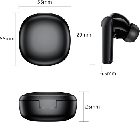 Bluetooth 5.3 Wireless Earbuds for Samsung S24 S23 FE S22 Ultra iPhone 15 Plus Pro Max,Bluetooth Headphones Noise Canceling Earphones with Microph...