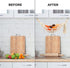 Hanging Fruit Hammock Under Cabinet Hanging Basket Includes Hooks - Macrame Bohemian Hanging Banana Vegetable Hammocks Kitchen Storage Counter Spa...