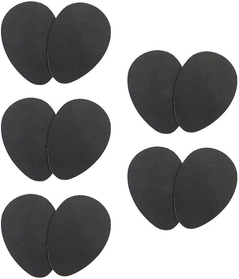 5 Pairs Anti-Slip Shoe Grip Sticker, Self-Adhesive Non-Slip Rubber, No Slip Cushion Sole Protector, for Ladies Shoes, High Heels, Boots, Sandals, ...