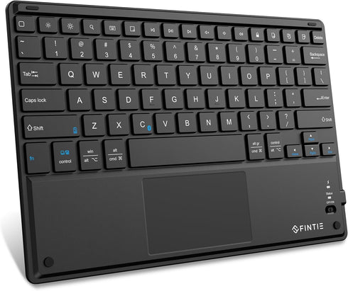 Fintie Ultrathin 4mm Wireless Bluetooth Keyboard with Built-in Multi-Touch Touchpad for iPad, iPhone, Samsung Galaxy, Nexus, Microsoft Surface, HP...
