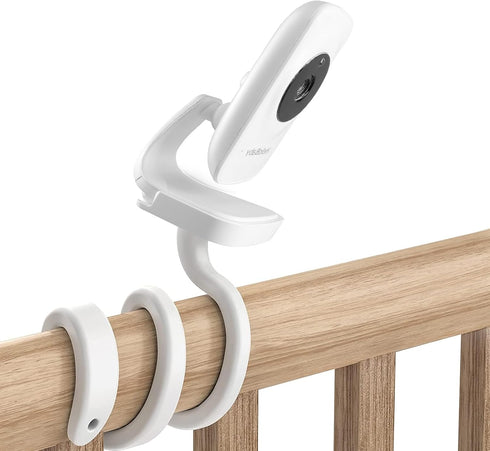 Baby Monitor Mount for HelloBaby HB50 Video Baby Monitor, Flexible Mount Baby Camera Monitor Holder Without Tools for Crib or Shelf, Long Goosenec...