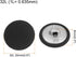 10pcs 32L Fabric Cloth Covered Button 20mm Round Metal Shank Sewing Buttons for Suits Dress Blouses, Black...