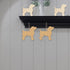 Dog Shape Wooden Blank Wood with Twines Art Unfinished Ornaments for Doghouse Decoration Christmas Wedding Birthday Party Christmas Thanksgiving D...