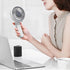 mollie 3-Inch Mini USB Rechargeable Portable Handheld Fan 3-Speeds Battery Operated Small Foldable Quiet Pocket Hand Personal Cooling Fan for Wome...