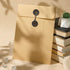 10 Pcs Vintage Kraft Paper File Folder Thickened A5 Filing Envelope Project Photo Pockets Reusable Document Wallet Bag with String Tie Closure for...