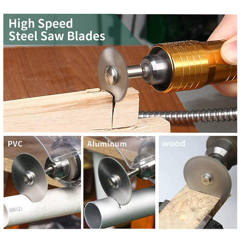 Cutting Wheel Set for Dremel Rotary Tool, HSS Circular Saw Blades, Resin Cutting Discs, 545 Diamond Cutting Wheel, Accessories Cutting Discs with ...