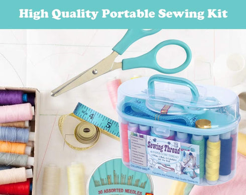 Sewing kit Sewing Thread Sewing Supplies Family Repair Kit Traveler Sewing Project kit DIY Sewing Supplies Organizer...