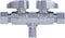 SharkBite Crimp Dual Shut Off Valve, Push to Connect Brass Plumbing Fitting, PEX, PE-RT, UCDS123838...