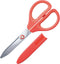Kokuyo Saxa Glueless Scissors, Red, 3D Blade, Symmetrical Handle for Both Right-hand and Left-hand, with Safety Cap, Japan Import (HASA-P280R)...