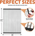 Roll Up Dish Drying Rack 21" x 16" - Over The Sink for Kitchen Counter, Foldable SUS304 Stainless Steel Dish Drying Rack for Cups, Utensils, Fruit...