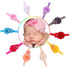 QandSweet Baby Girl Headbands with Polygonal Flower Inlay Rhinestone for Photography (10 Pack)...
