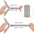Foloda Bed Sheet Holders, 4 pcs Adjustable Fitted Sheet Straps for Bed Corner, bedsheet Holder Clips Fasteners Suspenders Locker Gripper Scrunchie...