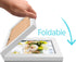Vertical Horizontal Combo, Double 3.5x5 White Wood Foldable Picture Frame, Opening 3x4.5 Portrait Landscape View, for Desk-top or Wall...