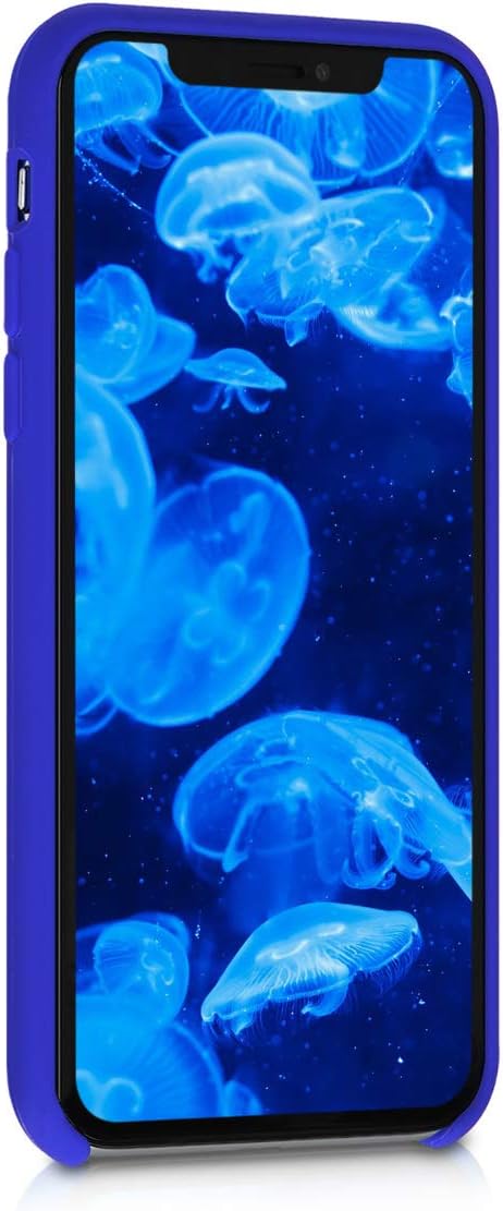 kwmobile Case Compatible with Apple iPhone Xs Case - TPU Silicone Phone Cover with Soft Finish - Baltic Blue...