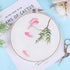 FOXTEMO Embroidery Kit for Beginners Adults, 1 Pack 20CM Embroidery Hoops, Acacia Embroidery Pattern Beginner Embroidery Kit with Needles and Thre...