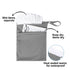 ALVABABY 2pcs Superior Waterproof Wet Dry Bags,Reusable Two Zippered Pockets, baby cloth diaper wet bags,Travel,Beach,Pool,Daycare,Soiled Items,Yo...