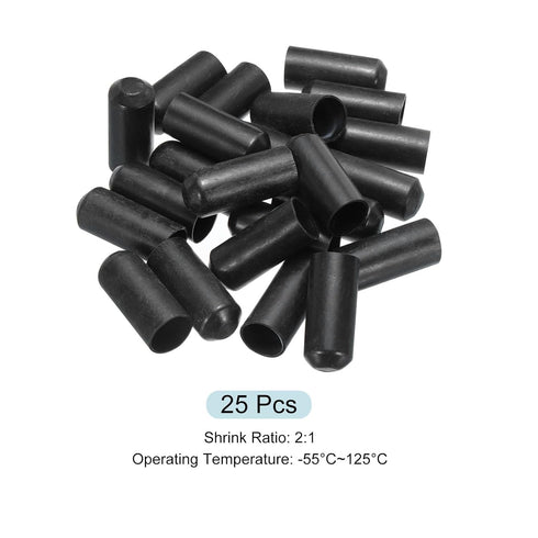 MECCANIXITY Heat Shrink End Cap 15mm ID x 40mm L 2:1 Waterproof Electrical Wire Wrap Adhesive Lined Sealed Heat Shrink Tubing Caps for Wire Cable,...
