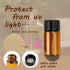 50 Pcs 3ml Amber Glass Essential Oil Bottles,Empty Refillable Travel Glass Liquid Sample Vial with Screw Caps,Preservation Storage Vials Test Cont...