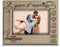 BELLA BUSTA- 2 Years of Marriage - Second Anniversary for Couple, Husband, Wife- Engraved Leather Picture Frame- (5 x 7 Horizontal)...