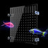 Fish Tank Divider Acrylic Aquarium Divider Kit with 8 Suction Cups Accessories Fish Separator Transparent Plate (Suction Cup Included) 9.8 * 11.8i...