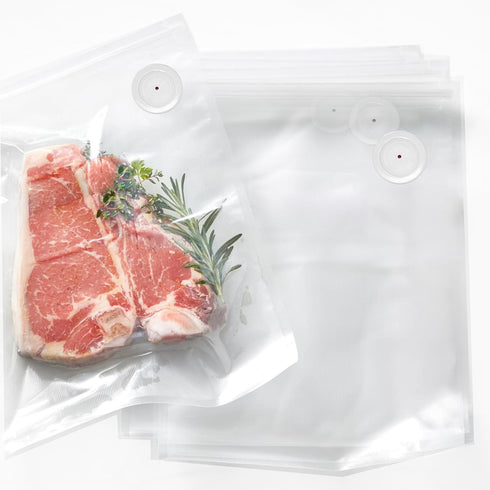 VICARKO Sous Vide Bags, Food Saver Zipper Bags, Reusable Vacuum Storage Bags, Freezer Safe, BPA Free Plastic, 10 Pcs, 11.0 x 10.5”...