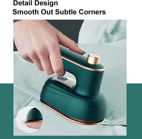 Upgrade Portable Mini Ironing Machine, 180° Rotating Handheld Iron, 50ml Foldable Travel Pack Iron, Professional Micro Iron, Suitable for Home and...
