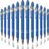 Ballpoint Pen with Stylus Tip, Soft Touch Click Metal Pen, 1.0mm Medium Point, Black Ink, 12 Count(Blue)...