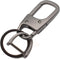 MECHCOS Metal Keychain Car Fob Key Chain Holder Clip with Detachable Valet Key Ring & Anti-Lost D-Ring for Men and Women - Gunmetal...
