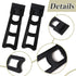 12 Pieces Black Easel Back Plastic Photo Frame Easel Back Stand Picture Frame Easel Back with 24 Pieces Screws & 15 Pieces Stickers and Screwdrive...