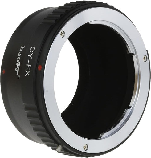 Haoge Lens Mount Adapter for Contax/Yashica C/Y CY Mount Lens to Fujifilm Fuji X FX Mount Camera as X-A5 X-A10 X-A20 X-E1 X-E2 X-E2s X-E3 X-H1 X-M...