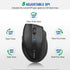 E-YOOSO Wireless Mouse, Computer Mouse 18 Months Battery Life Cordless Mouse, 5-Level 4800 DPI, 6 Button Ergo Wireless Mice, 2.4G Portable USB Wir...