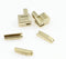 Leekayer 20 Sets #5 Zipper Latch Slider Retainer Metal Insertion Pin Zipper Bottom Stopper Gold...