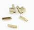 Leekayer 20 Sets #5 Zipper Latch Slider Retainer Metal Insertion Pin Zipper Bottom Stopper Gold...