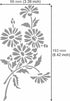 Aleks Melnyk No.275 Metal Stencil, Daisy Flower, Leaf Blossom, Bouquet of Daisies, Small Stencil, 1 PC, Template for Wood Burning, Engraving, Craf...