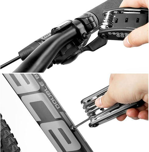 WOTOW Bike Repair Tool Kit - 16 in 1 Bicycle Multitool Portable Mountain Bike Tool Cycling Maintenance, Bike Hex Key Wrench & Bike Tube Patch Kit ...