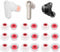 9 Pairs Ear Tips Compatible with JBL Tune 230NC TWS in-Ear Headphones, S/M/L 3 Size Silicone Eartips Earbuds Ear Buds Gel Wings Skin Accessories C...