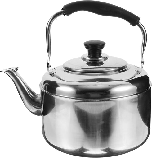 Alipis Stovetop Tea Kettle, 4L Stainless Steel Whistling Water Kettle with Cool Handle, Stove Top Household Water Boiler Water Pot for Home, Kitch...