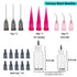 8 Pack 30ml+50ml Glue Squeeze Bottle, Precision Tip Applicator Bottle, Needle Tip Squeeze Bottle, Glue Applicator Bottles, for Paint, Quilling, Cr...
