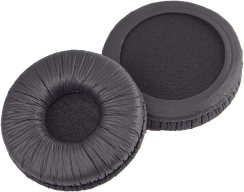 Tvoip 4 Pair Ear Cushions Leatherette Spare Replacement Earpads for Plantronics Supra Plus Encore and Most Standard Size 50mm Office Telephone Hea...