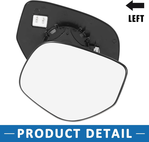 Driver Left Side Heated Mirror Glass Replacement 7632B609 Car Accessory for Mitsubishi Outlander Sport 2016-2018...