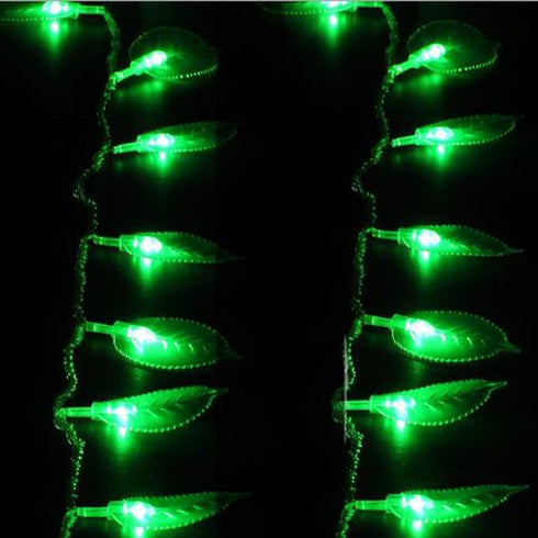 Green Leaf String Lights,33Ft/10M 100LEDs Battery Operated Green Leaf Fairy Lights with Remote Controller,Perfect for Christmas Bedroom and Decora...