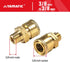 YAMATIC Pressure Washer Adapter Couplers, 3/8'' Quick Connect Socket to 3/8'' Male NPT Fitting, Quick Connector for 3/8'' Pressure Washer Hose and...