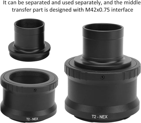 Telescope Adapter Ring,1.25in Astronomical Telescope T Mount Ring Adapter,for Sony E Mount Mirrorless Camera...
