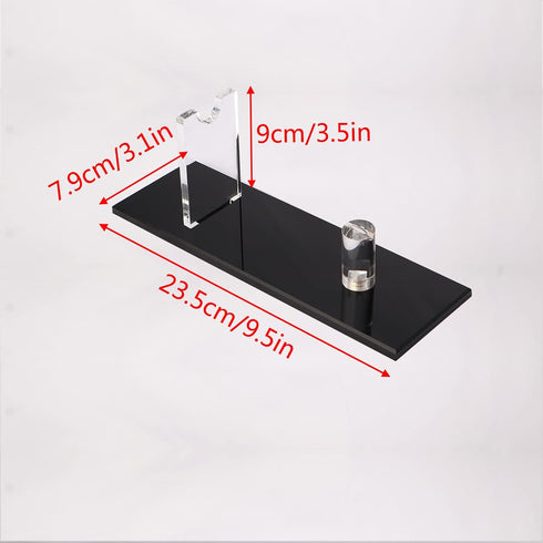 WANLIAN Knife Display Stand Knife Holder Fixed Blade Knife Collection Display Stand Holder Display Single Knife for Home Decor (Black)...