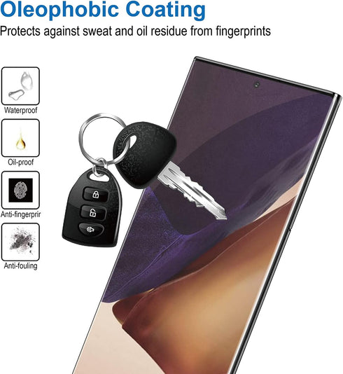 AACL [2 Pack Screen Protector for Samsung Galaxy Note 20 Ultra 5G,6.9 Inch,Curved Tempered Glass,Compatible with Ultrasonic Fingerprint Scanner...