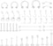 43Pcs Clear Piercing Retainer Set Acrylic Septum Ring Nose Studs Rings Cartilage Navel Tongue Barbells Lip Eyebrow Tragus Earring Clear Piercing J...