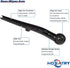 Rear Wiper Arm Blade Set for Jeep Commander SUV 2006-2010 Rear Windshield Wiper Arm Blade Assembly 5174877AA...